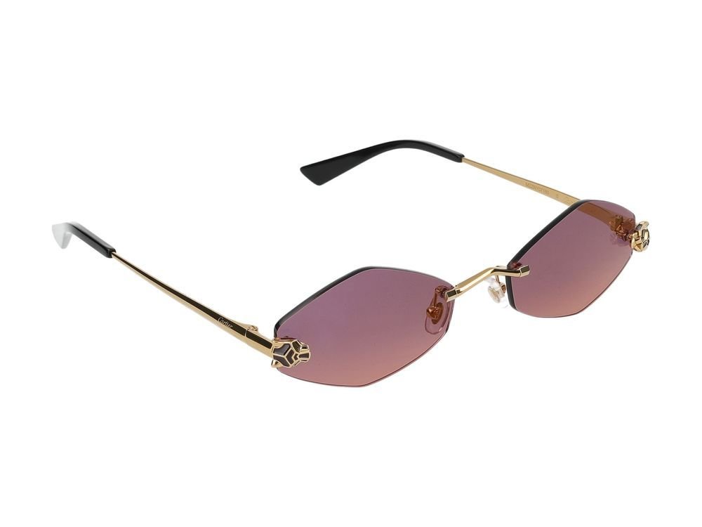 Cartier Geometric Frame Sunglasses