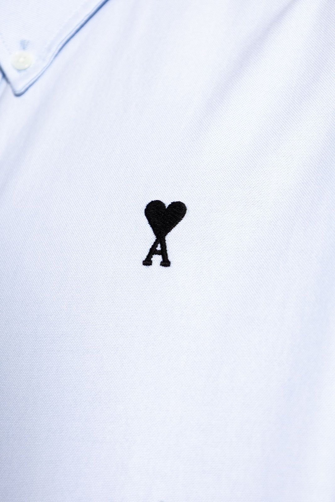 AMI Paris Ami De Coeur Logo Embroidered Buttoned Shirt
