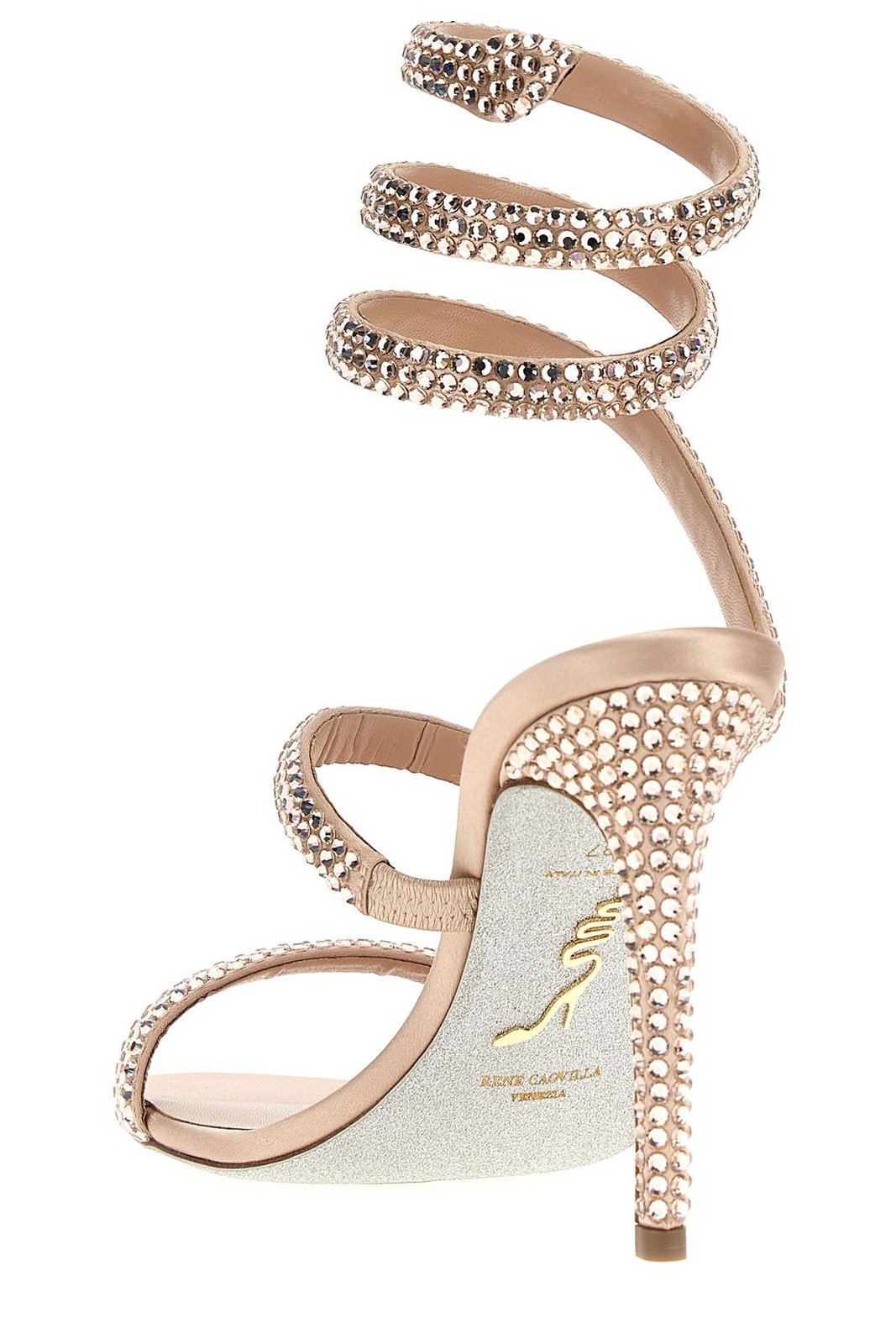René Caovilla Cleo Embellished Open Toe Sandals