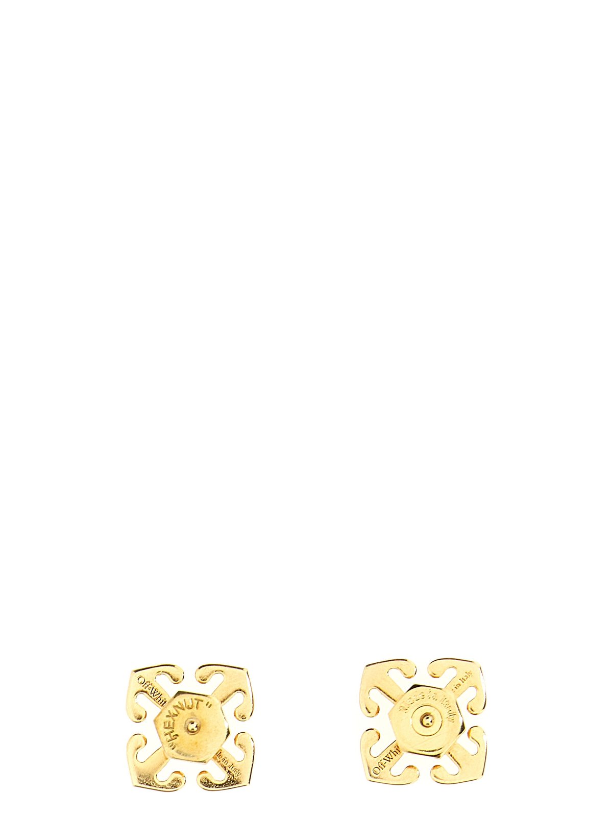 Off-White Arrows Stud Logo Detailed Earrings