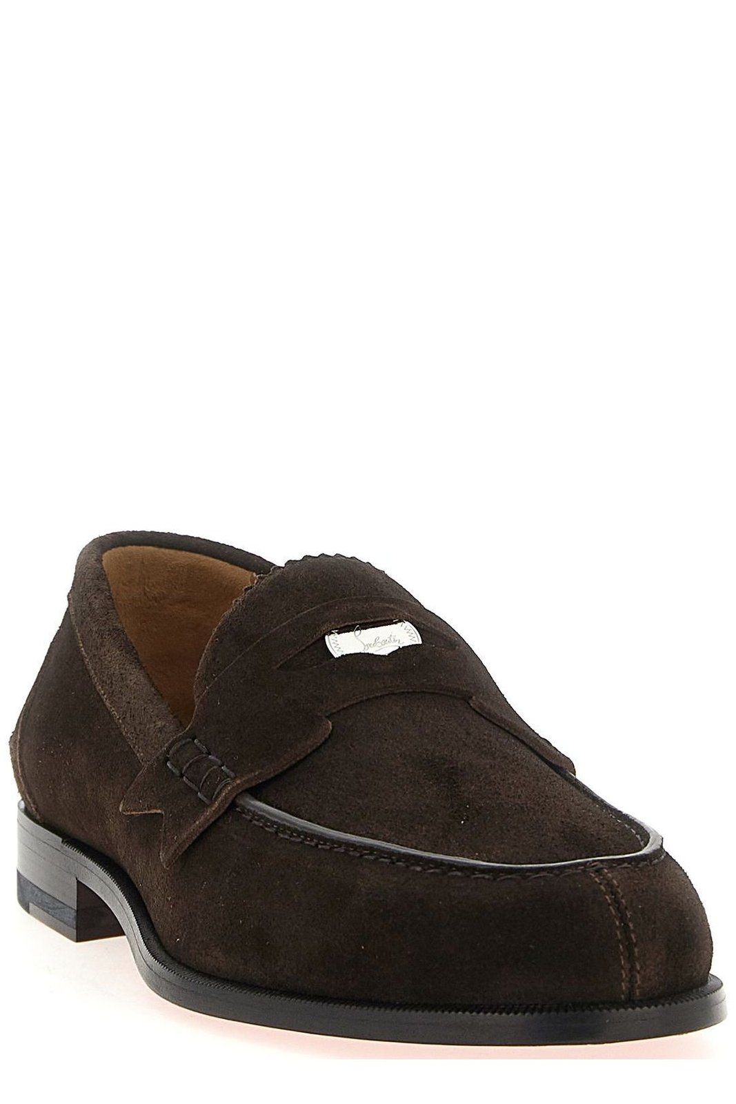 Christian Louboutin Almond Toe Slip-On Penny Loafers