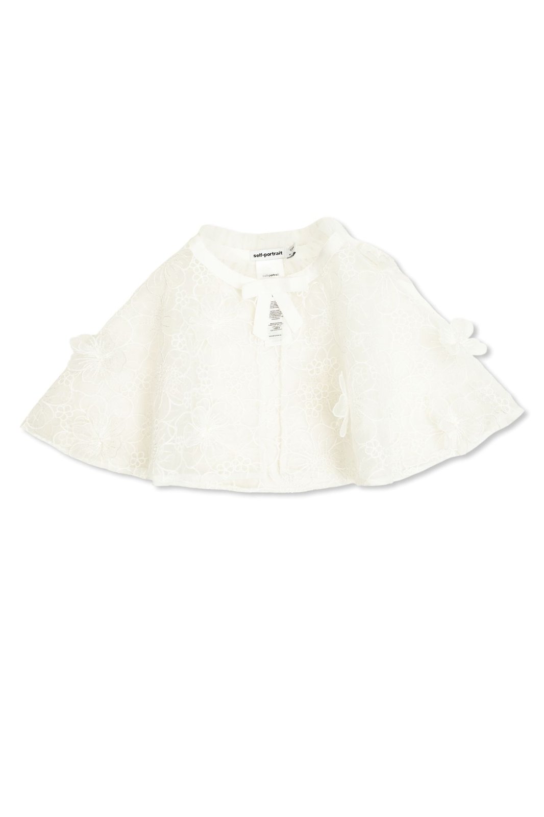 Self-portrait Kids Embellished Tulle Cape
