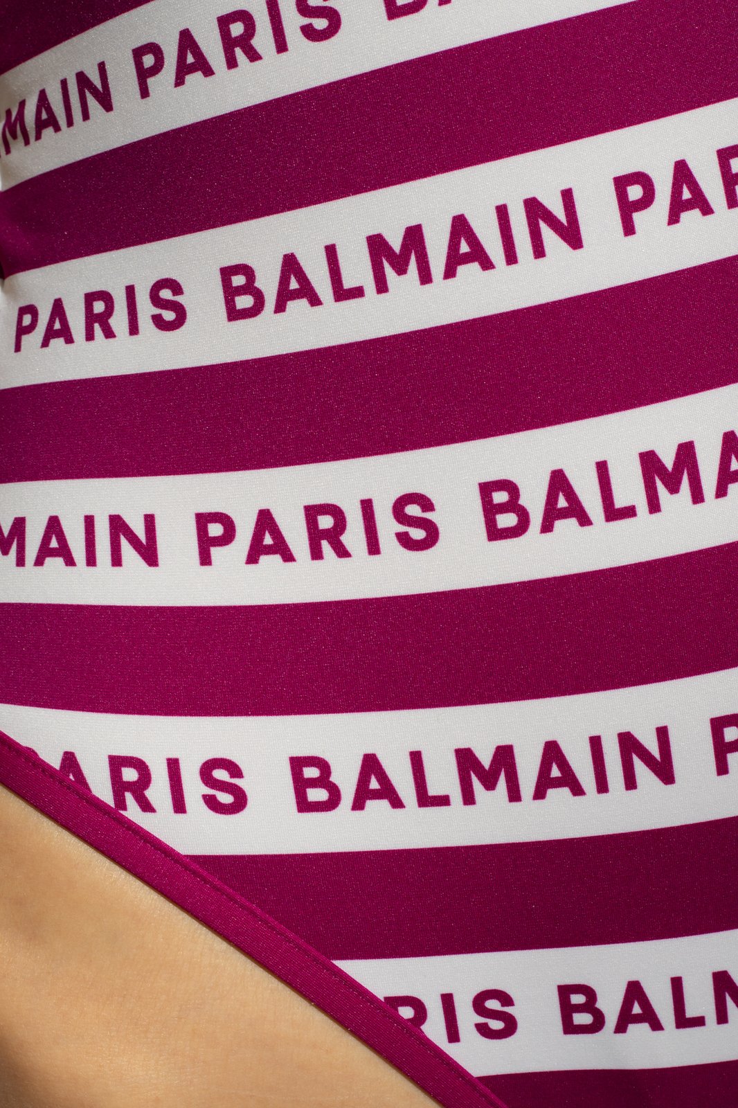 Balmain All-Over Logo One Piece Swimsuit