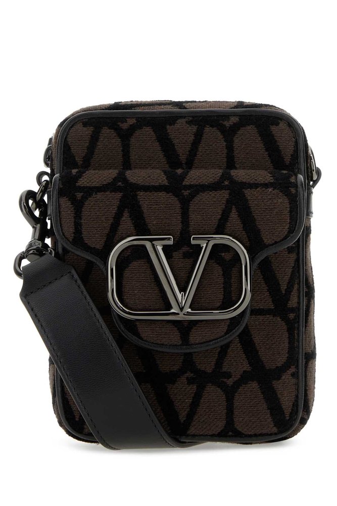 Valentino Locò Toile Iconographe Zip-Up Mini Shoulder Bag