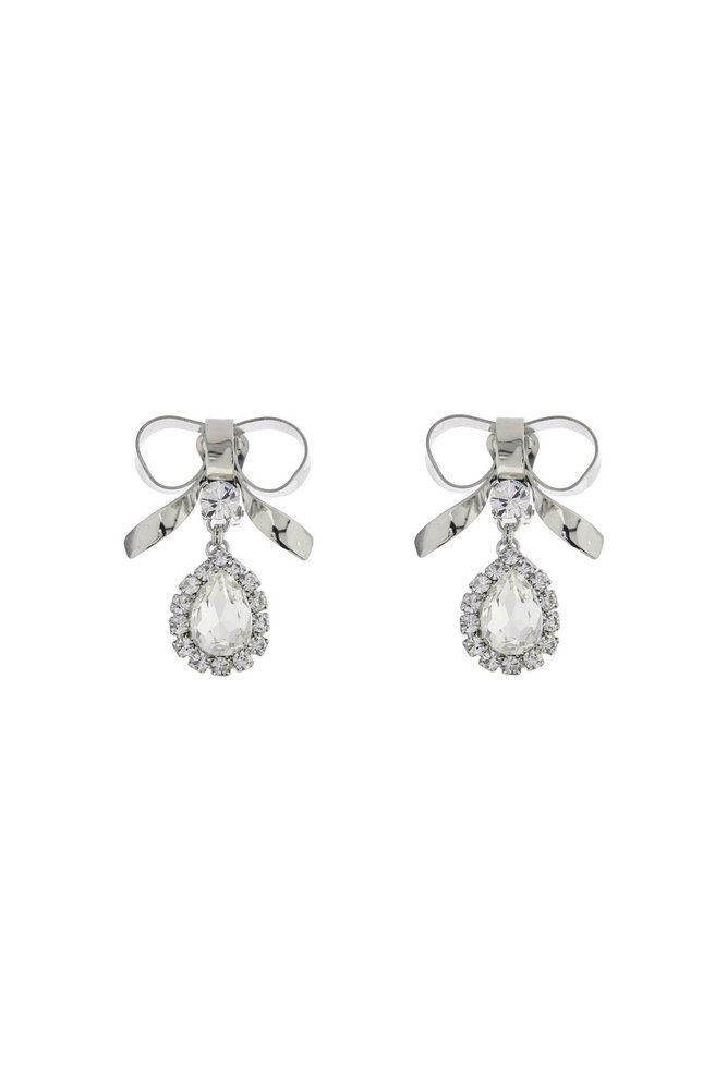 ピアス Alessandra Rich Bow Earrings Alessandra Rich Bow Embellished Earrings – Cettire