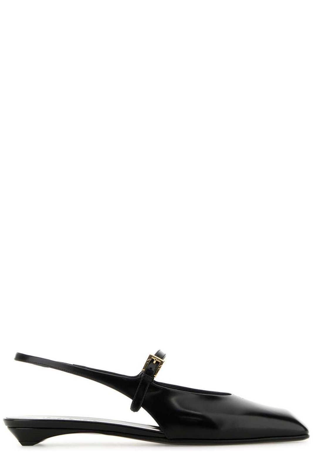 Prada Square-Toe Slingback Ballerina Shoes