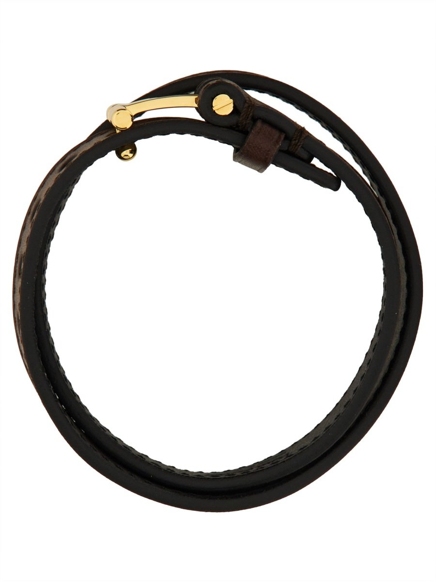 【関税込】◆TOM FORD トムフォード◆Tバックル ブレスレット トムフォード Tバックル留めブレスレット
