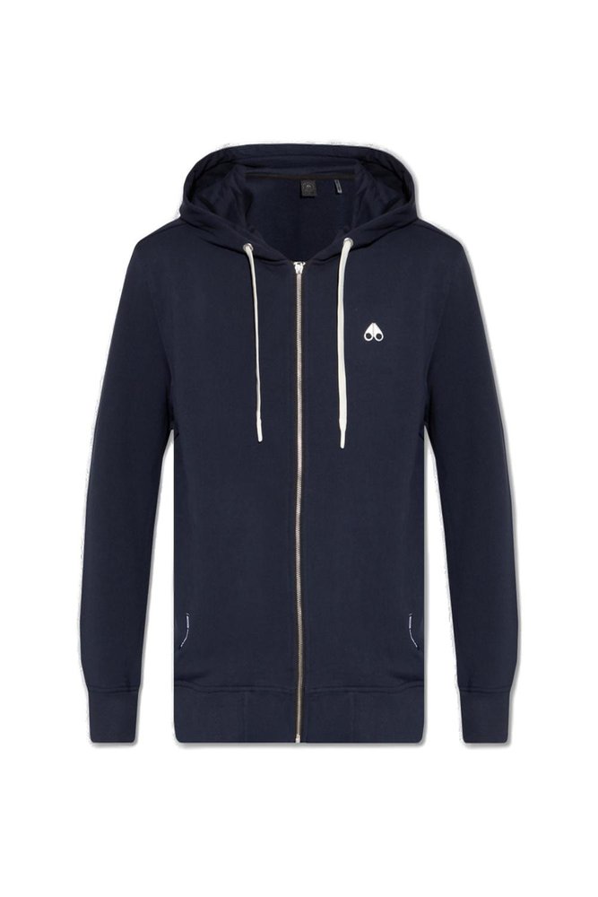 Moose Knuckles Dundas Zipup Cotton Hoodie In Blau ModeSens