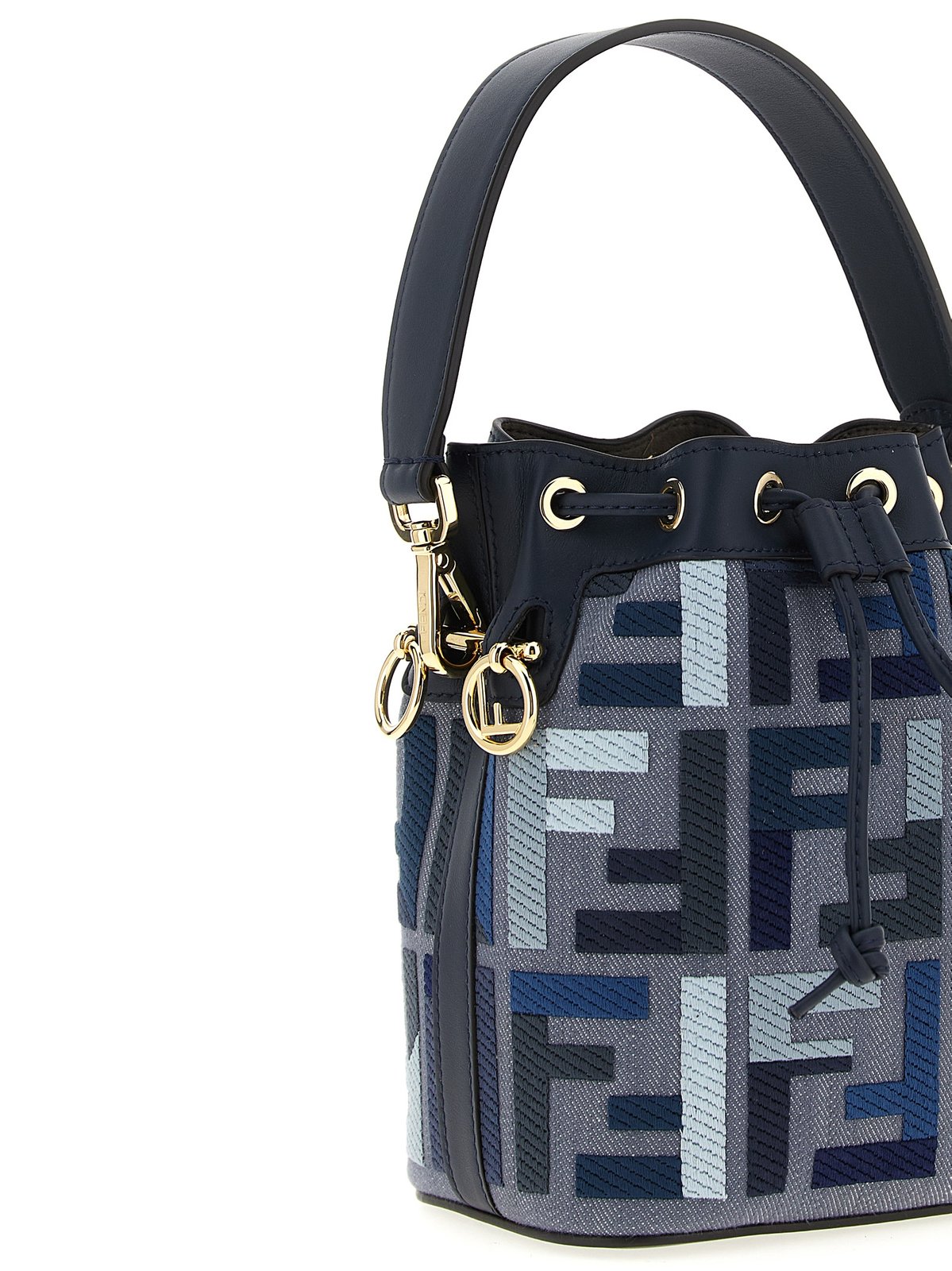 Fendi Mon Tresor FF Embroidered Bucket Bag