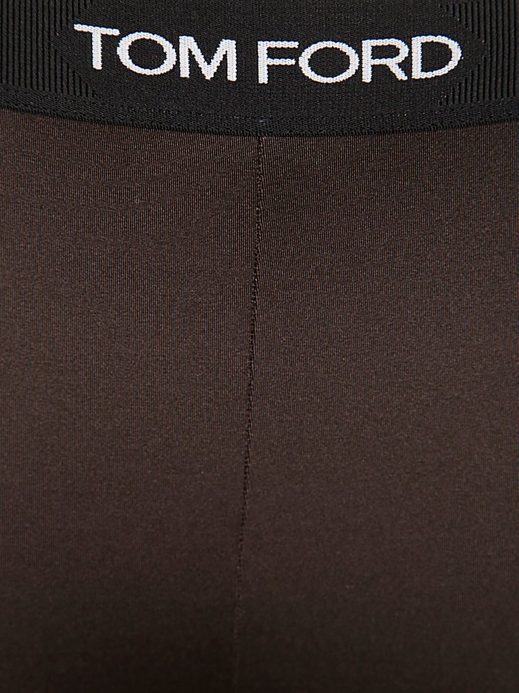 【関税込み】TOM FORD カーキ Lustrous レギンス LUSTROUS JERSEY SIGNATURE LEGGINGS | Tom Ford Fashion