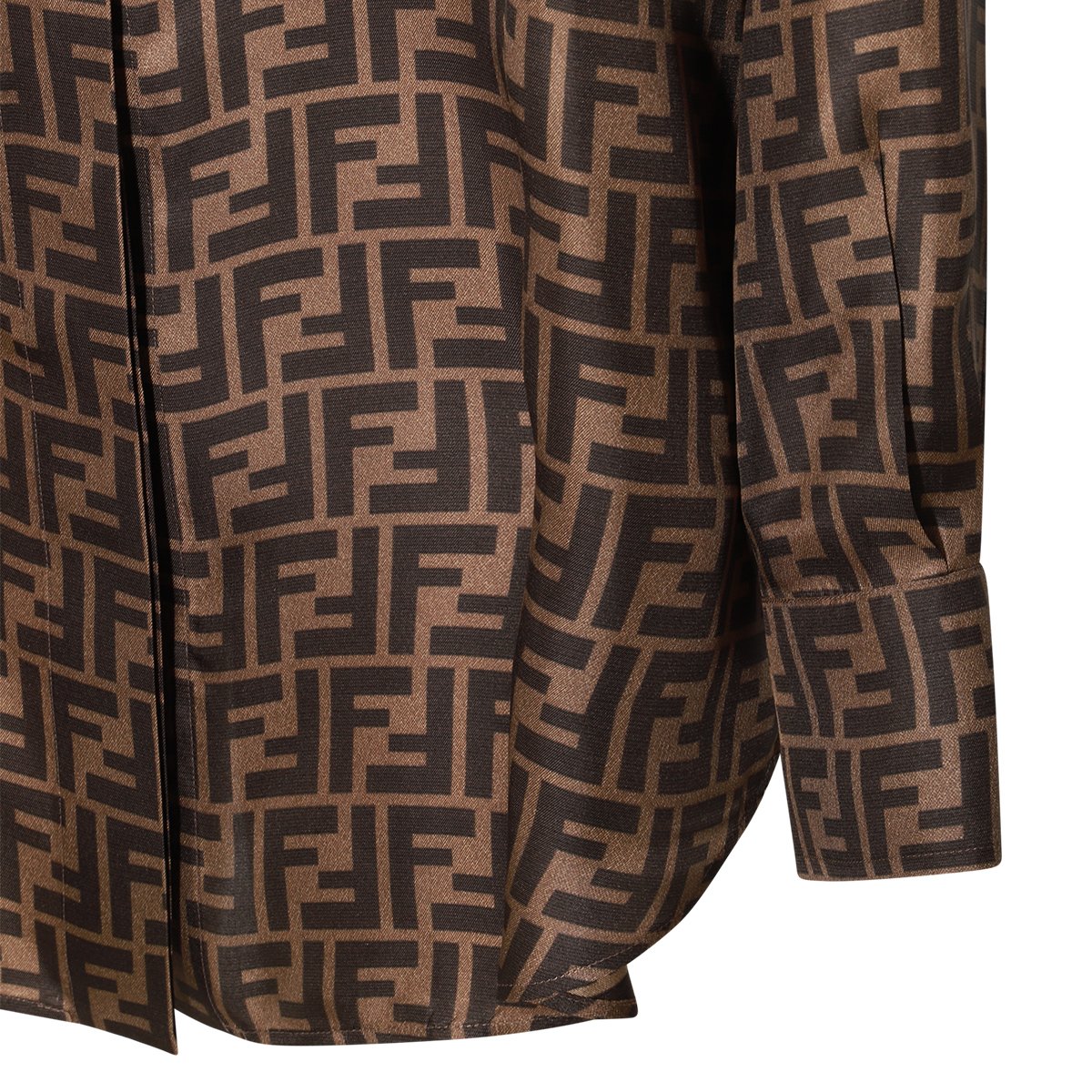 Fendi Logo Detailed Long Sleeved Shirt
