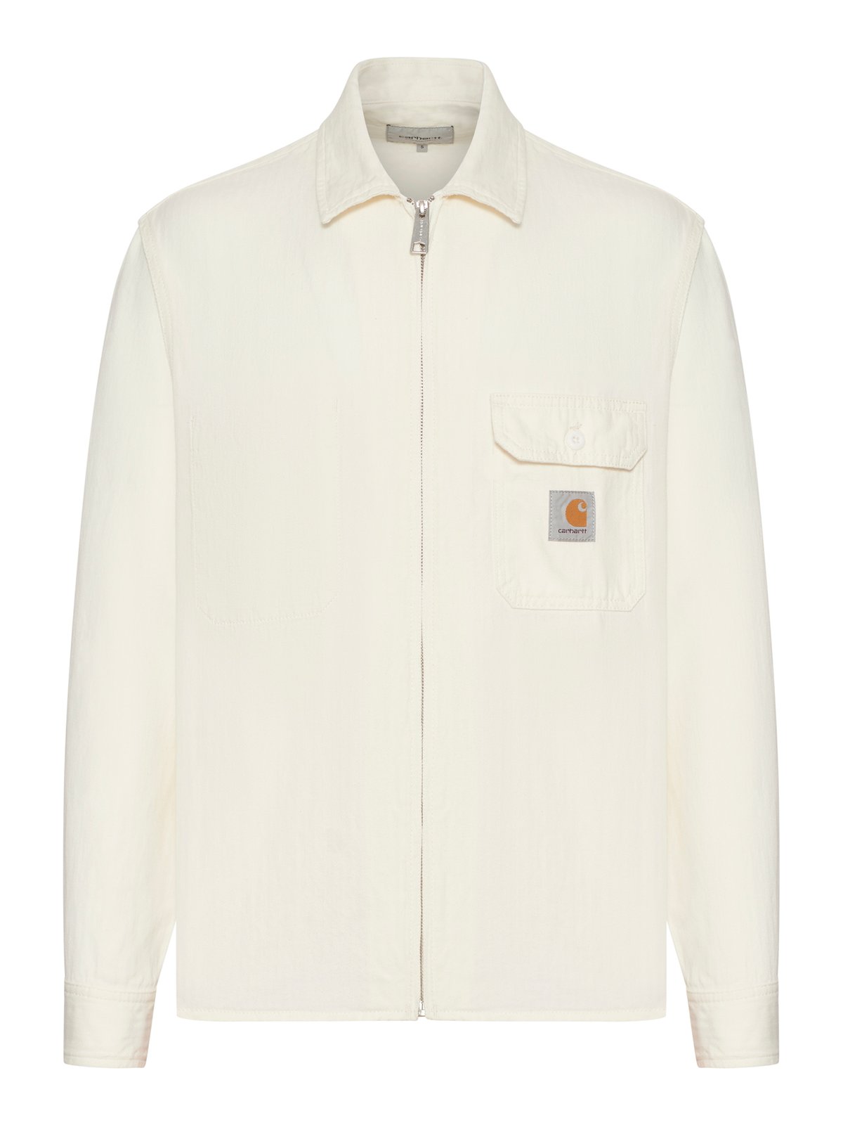 Carhartt WIP Logo-Patch Zipped Shirt