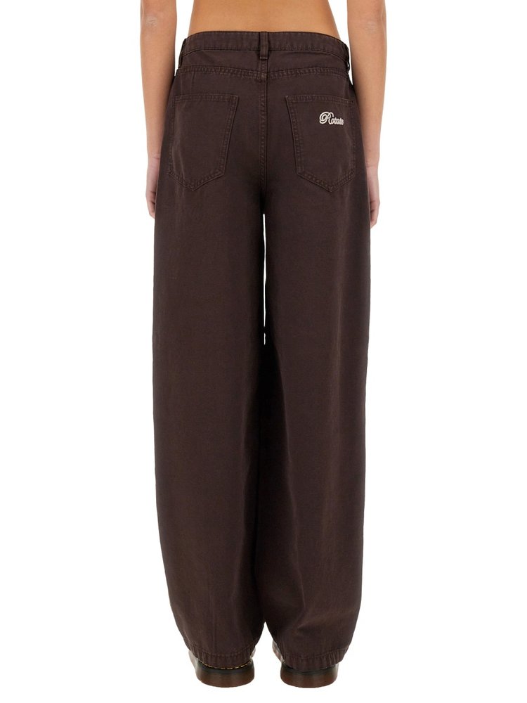 パンツ ROTATE WIDE LEG PANTS ROTATE Relaxed Fit Wide Leg Pants – Cettire