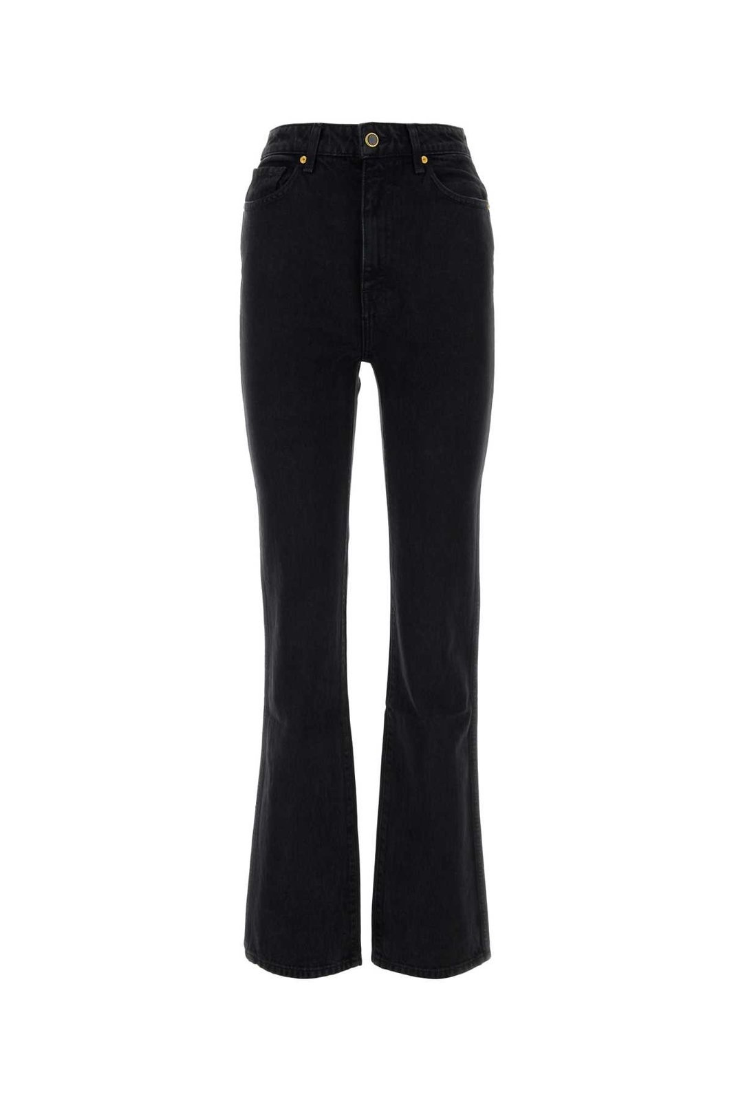 Khaite Danielle High-Waist Straight-Leg Jeans