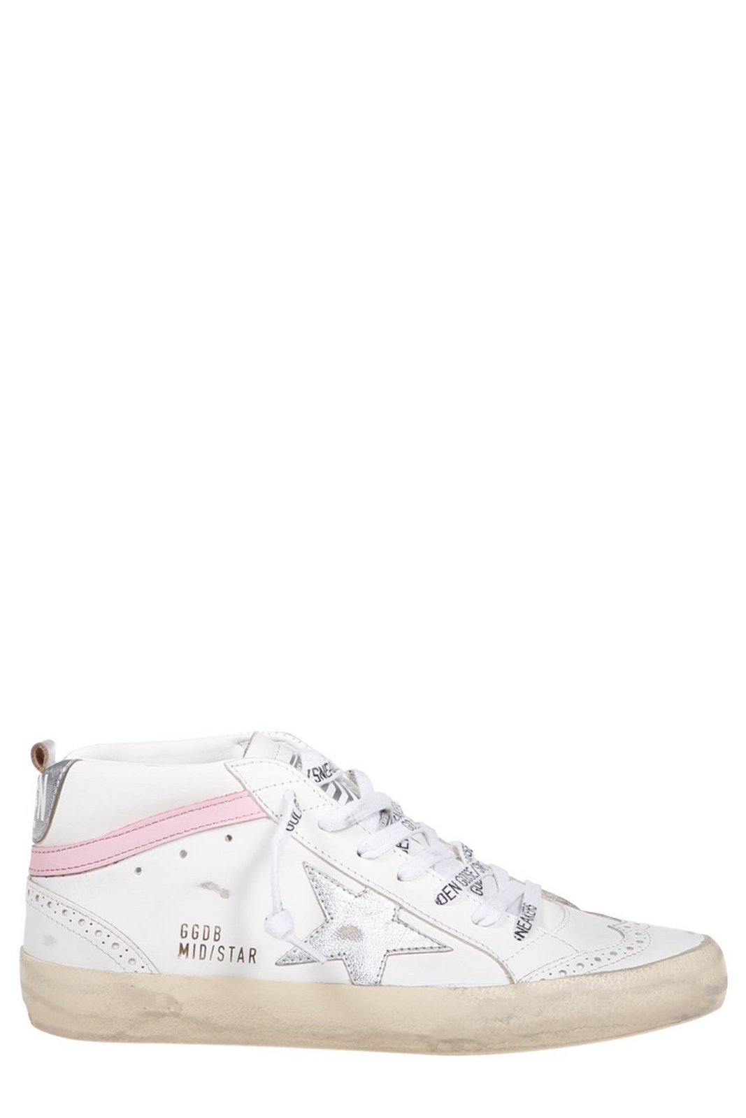 Golden Goose Deluxe Brand Mid-Star Lace-Up Sneakers