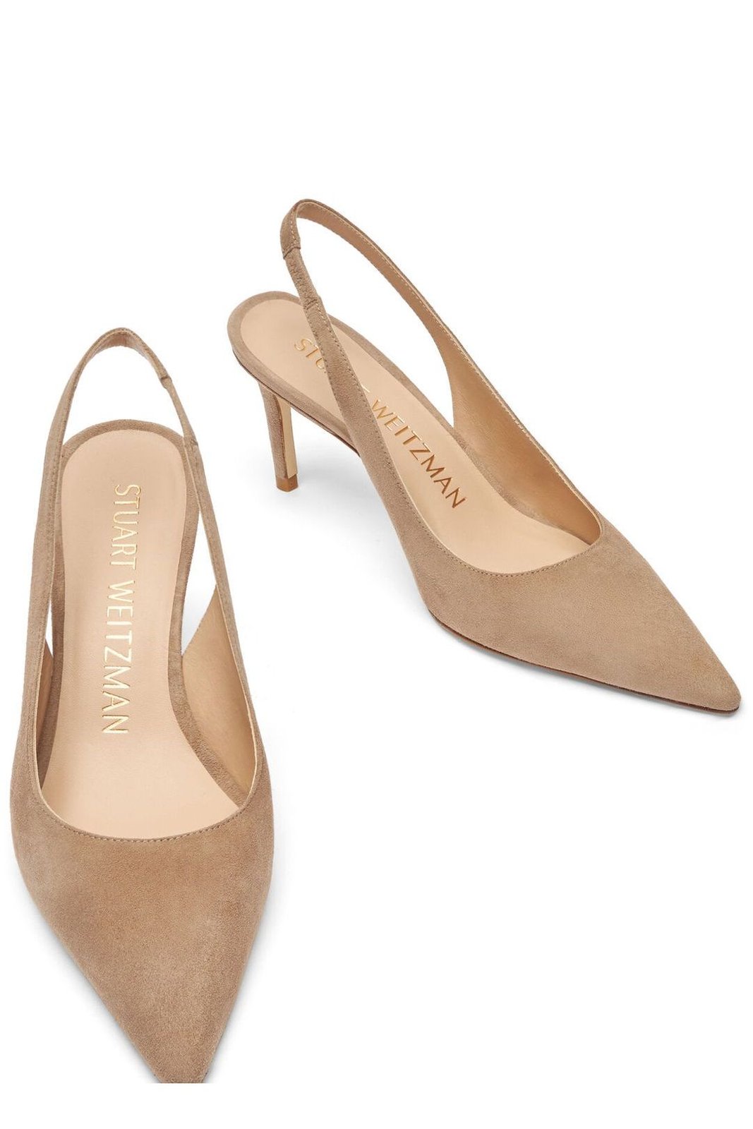 Stuart Weitzman Pointed Toe Slingback Pumps