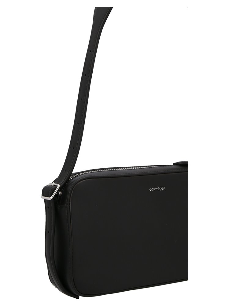 Courrèges Logo Plaque Zip-Up Shoulder Bag – Cettire