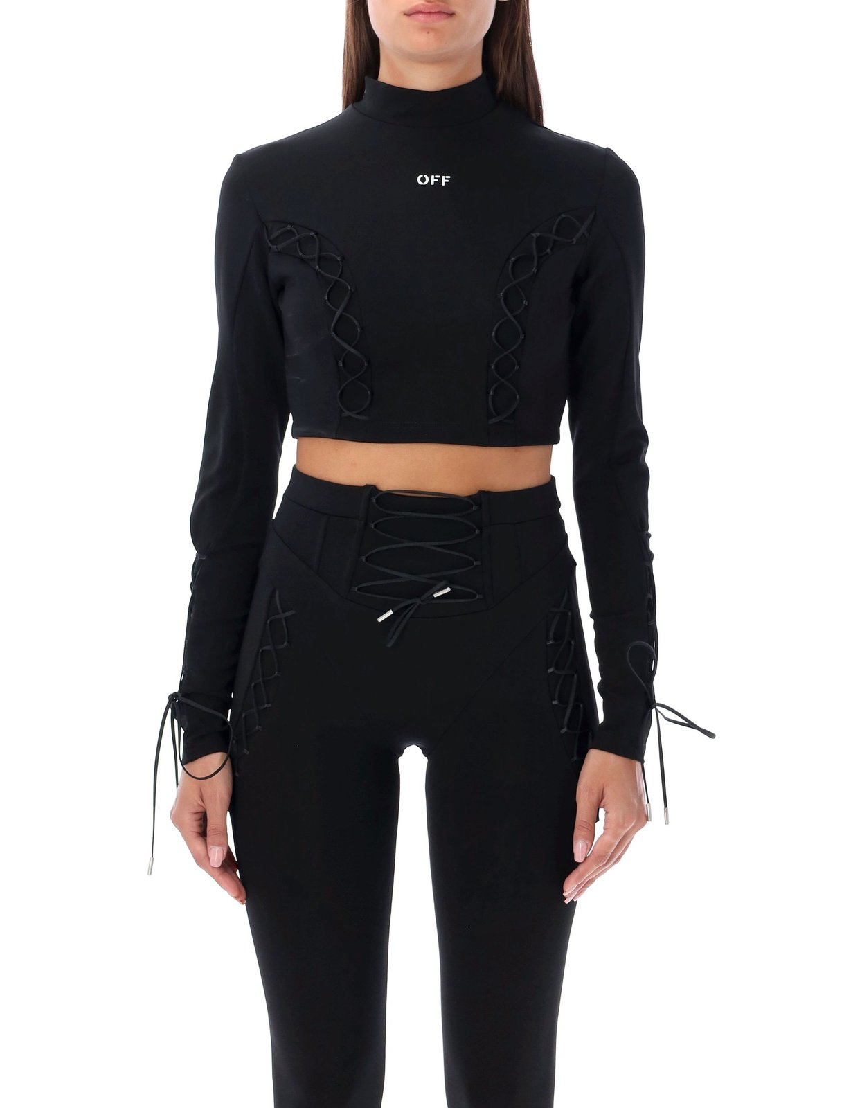 Off-White Logo Printed Long-Sleeve Top – Cettire