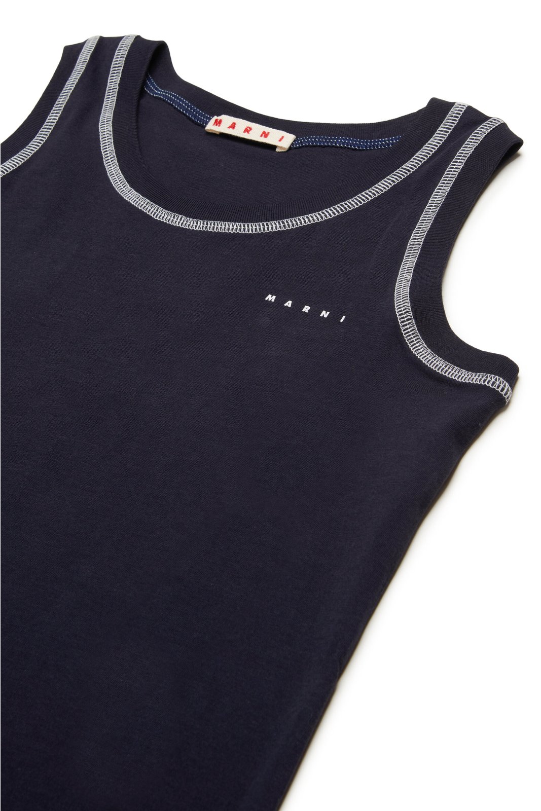 Marni Kids Logo Printed Crewneck Tank Top