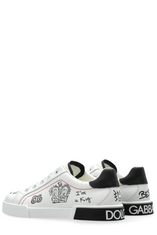 Dolce & Gabbana Kids Graphic Printed Embellished Lace-Up Sneakers