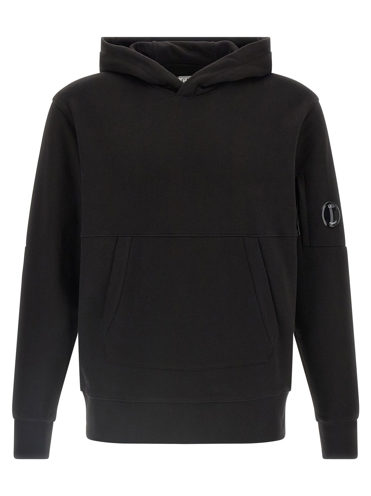 C.P. Company Logo-Print Drawstring Hoodie