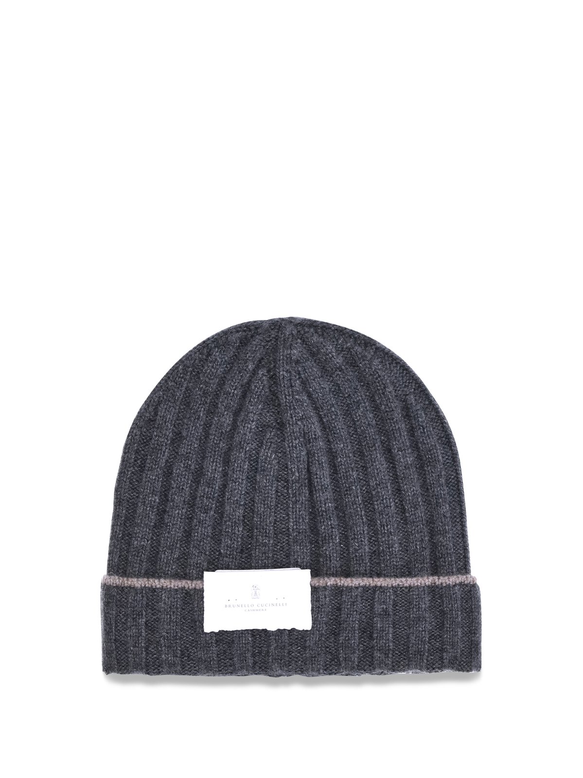 Brunello Cucinelli Turn-Up Brim Ribbed Beanie