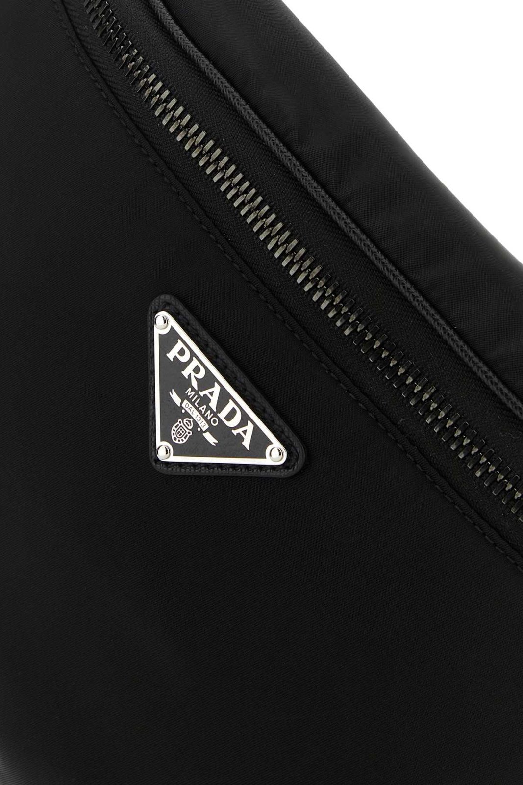 Prada Logo-Plaque Zipped Belt Bag