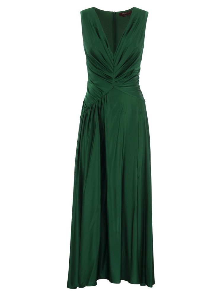 green emerald velvet dress Emerald Green Anastacia Drape Maxi Dress