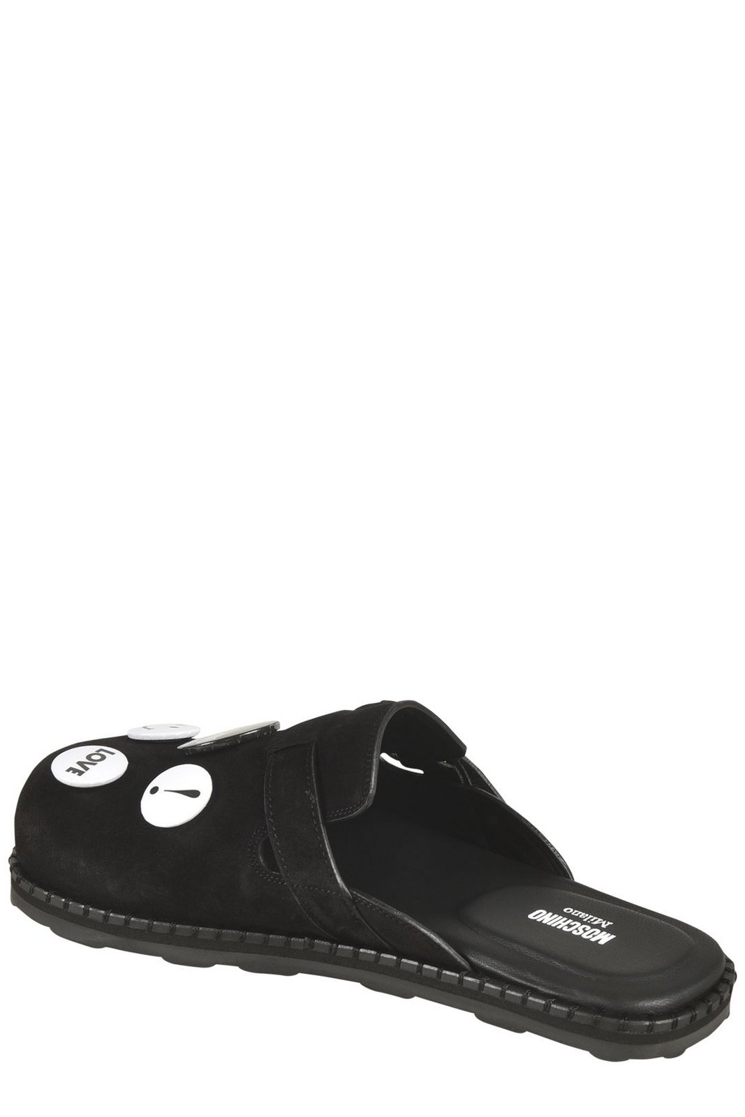 モスキーノ 装飾バックルサンダル