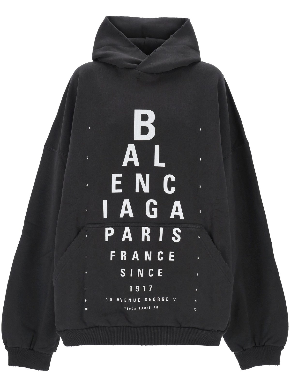 Balenciaga Optical Logo Printed Hoodie