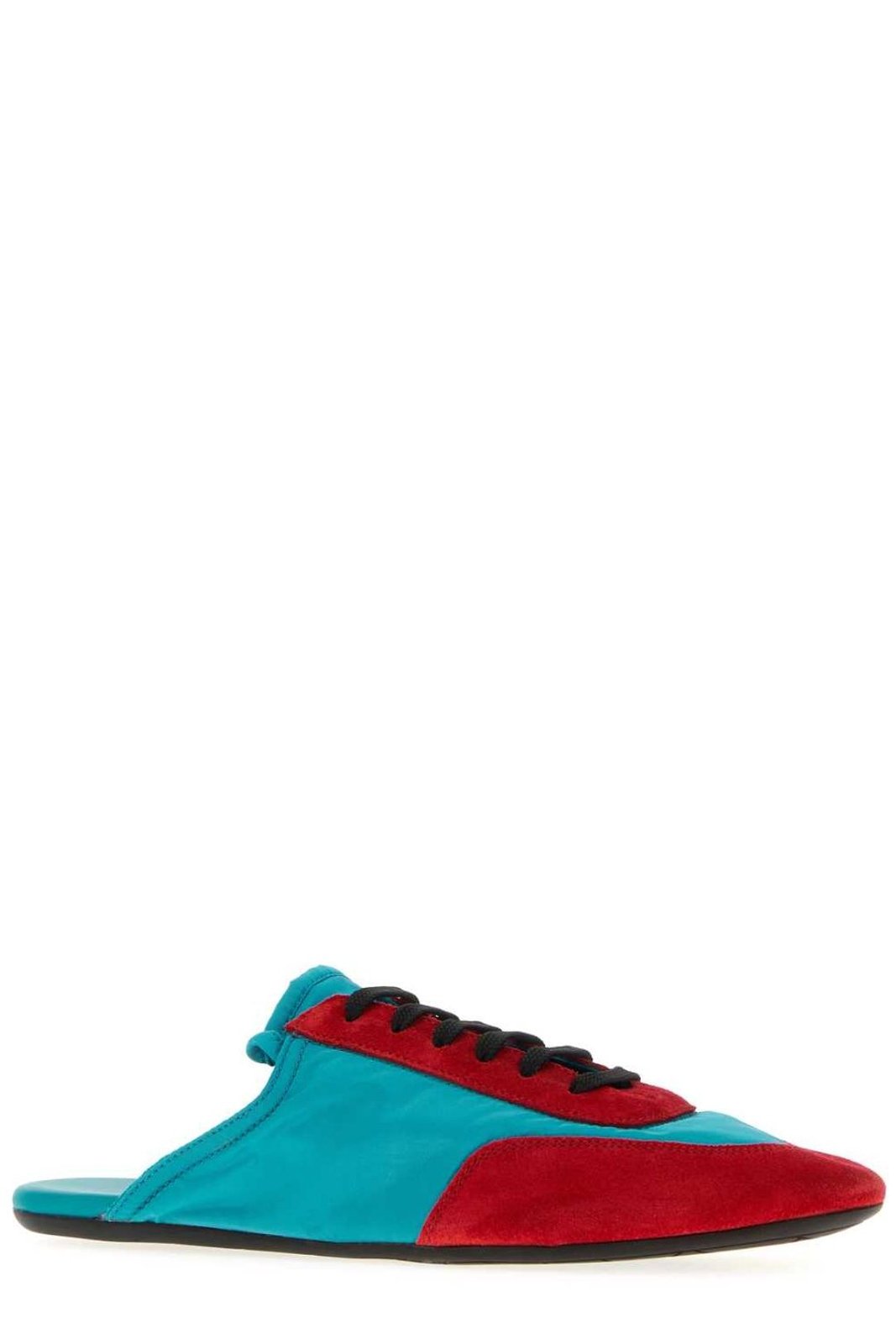 Prada Collapse Lace-Up Mules