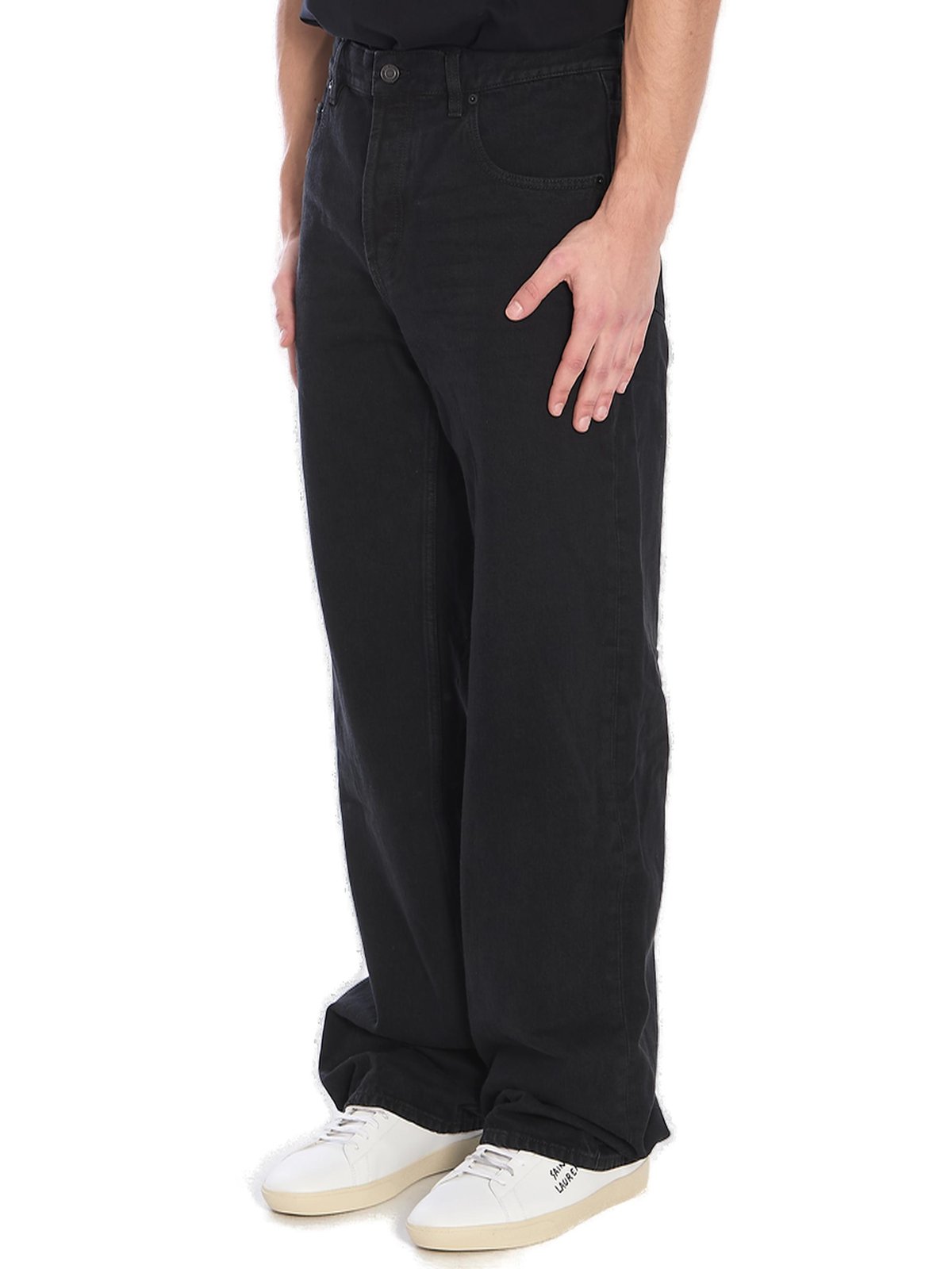 Saint Laurent Mid-Rise Baggy Jeans