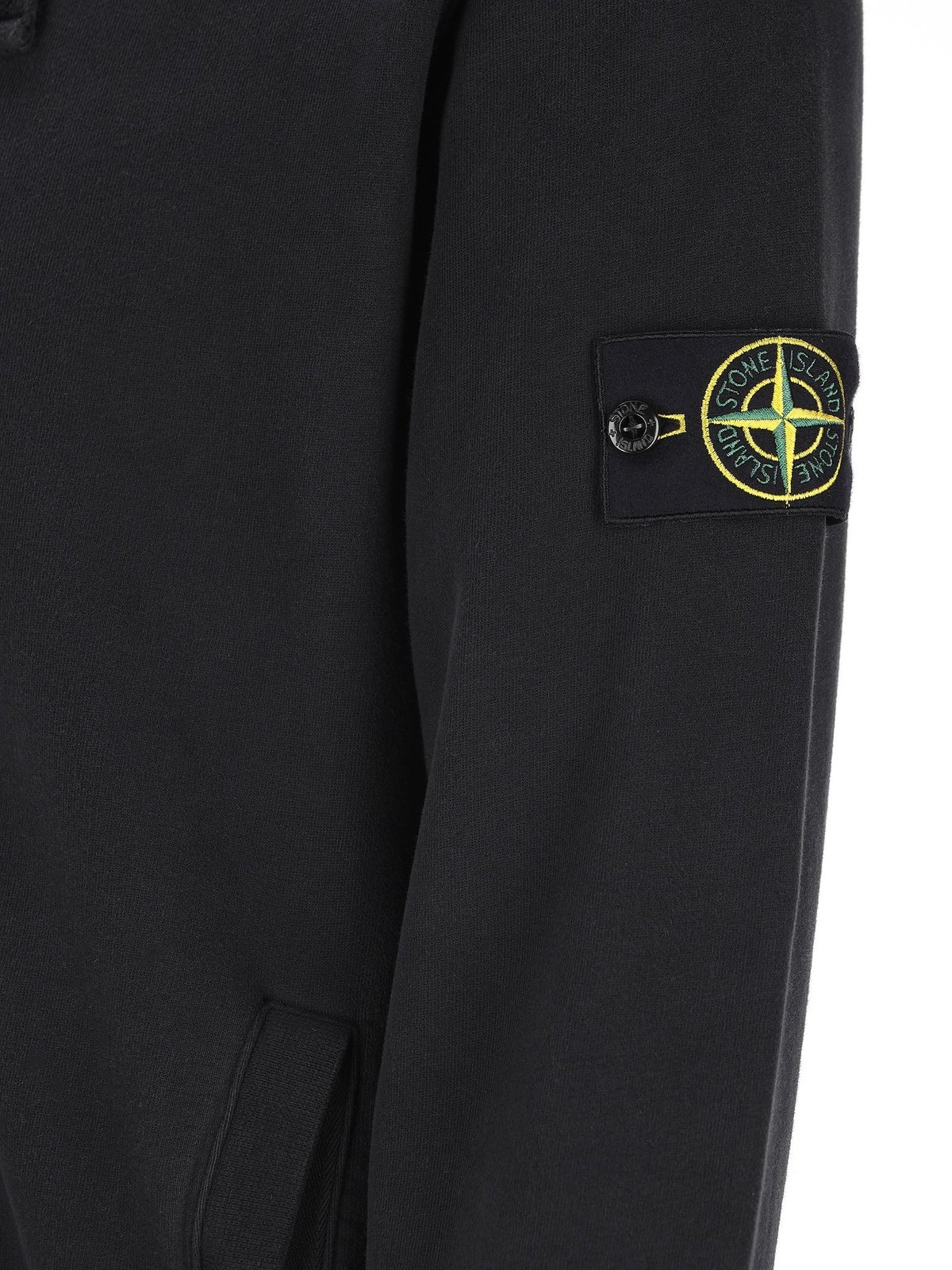Stone Island Compass Patch Zip-Up Hoodie