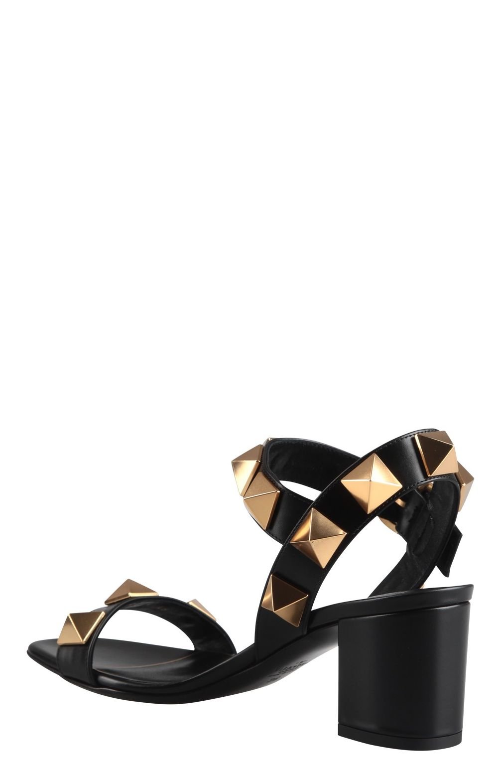 Valentino Garavani Rockstud Open Toe Block-Heel Sandals