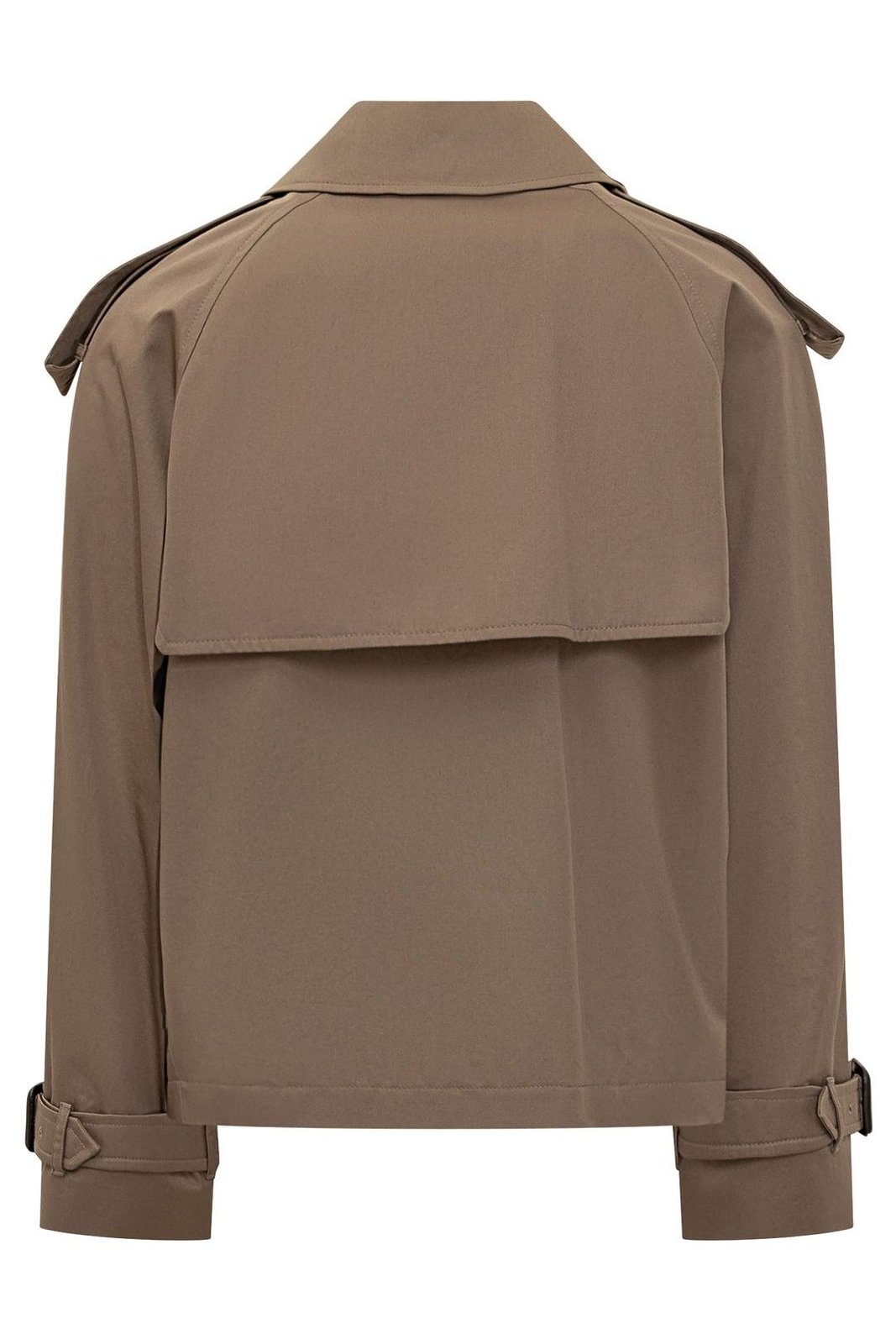 Burberry Cropped Gabardine Trench Jacket