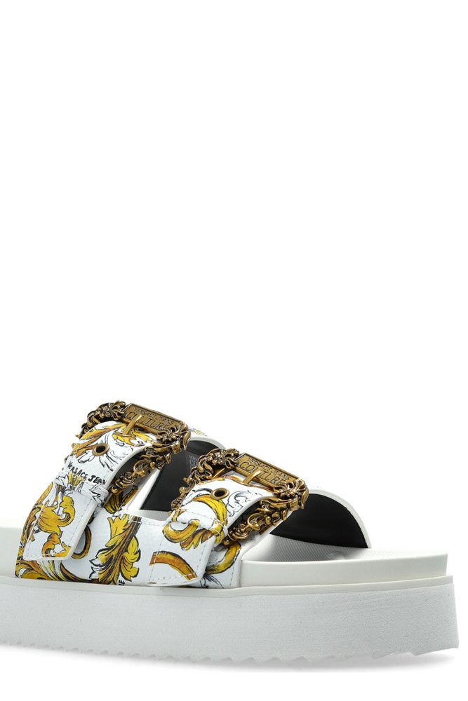 Versace Jeans Couture Baroque Slide Sandals – Cettire