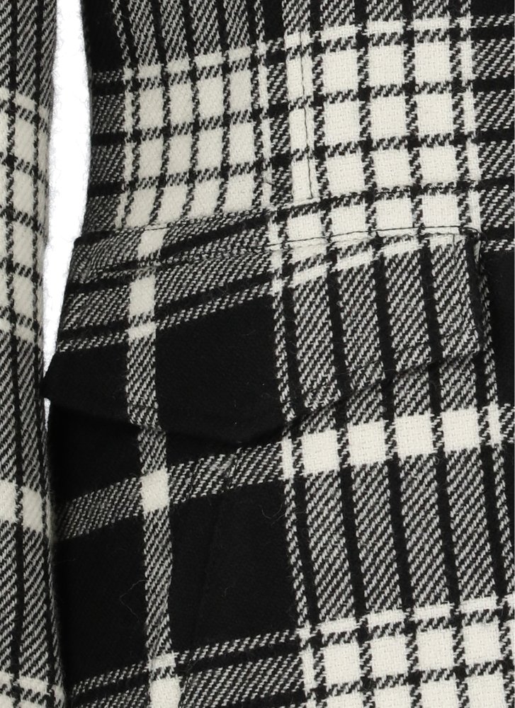 ジャケット Ralph Lauren Plaid wool jacket with fringes (211941389 001) Plaid Fringe-Trim Wool Jacket