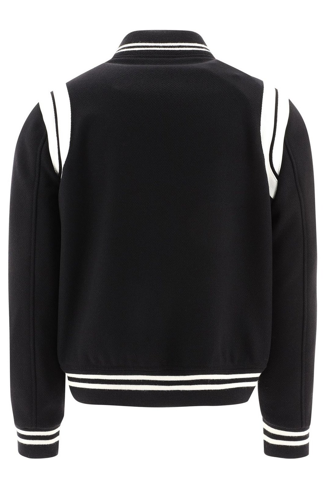 Saint Laurent Snap-Buttoned Teddy Bomber Jacket