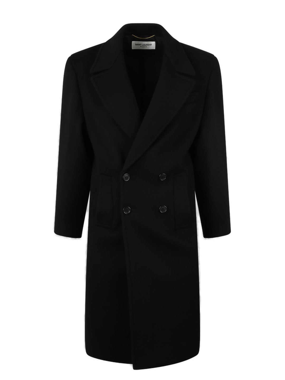 SAINT LAURENT ダブルブレストコート グレー系 SAINT LAURENT ダブルブレストコート グレー系