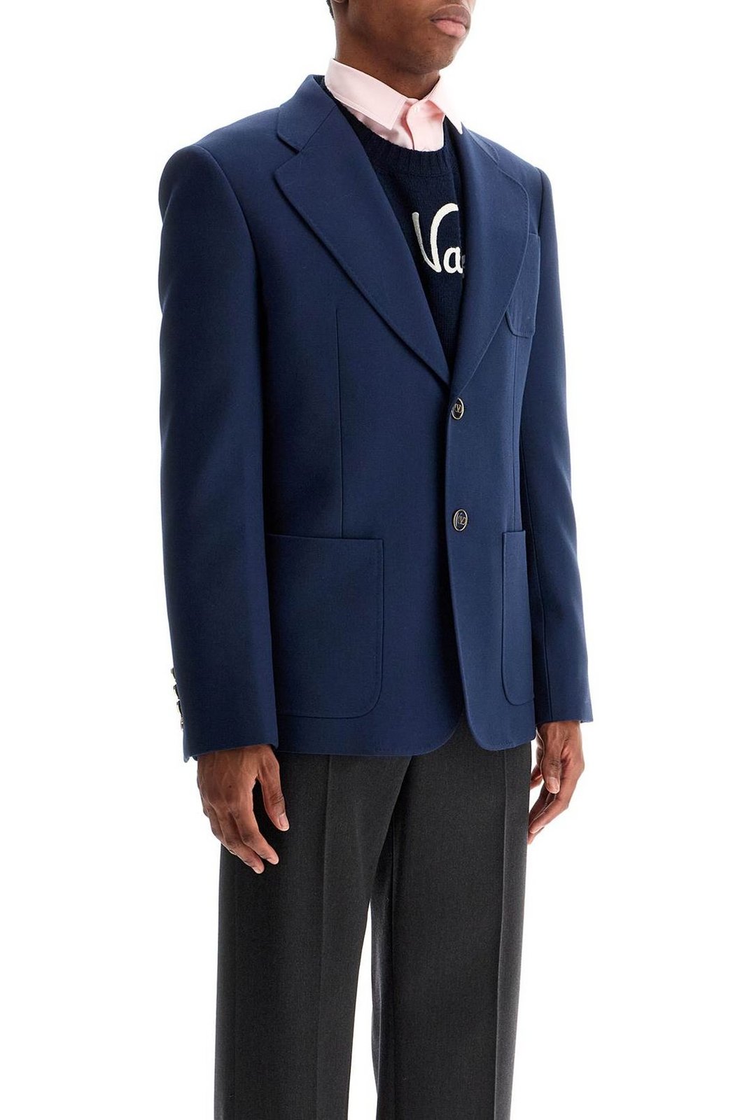 【関税＆送料込み】Valentino Garavani Single-Breasted Jacke Valentino Valentino Garavani Single-Breasted Straight Hem