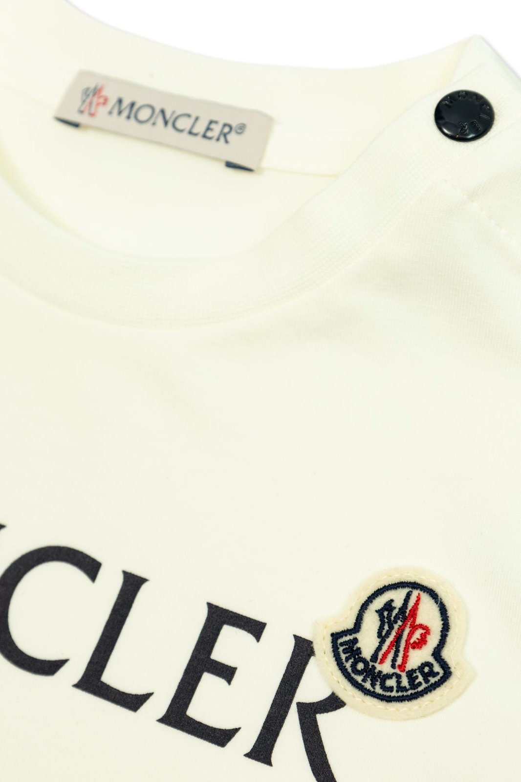 Moncler Enfant Logo Patch Crewneck T-Shirt