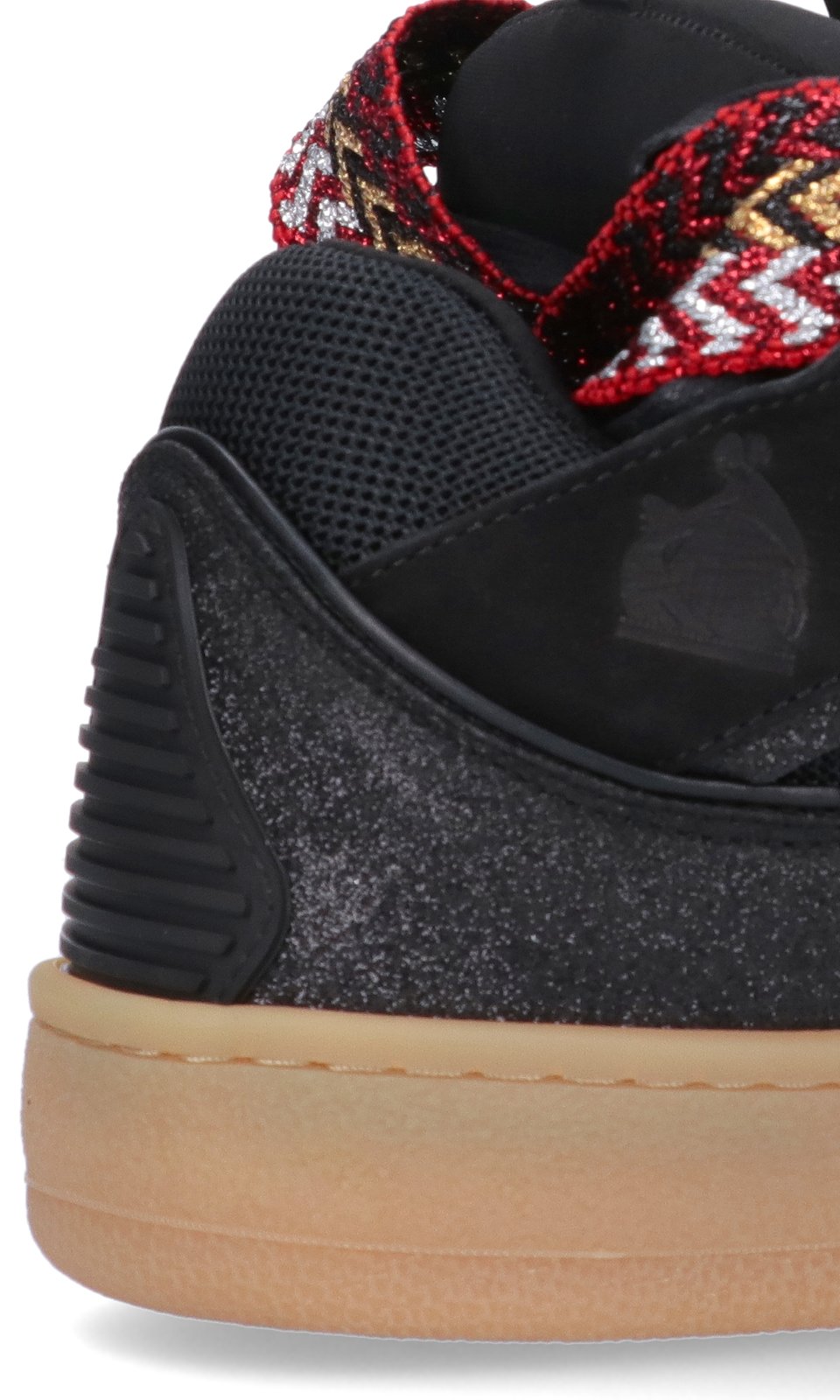 Lanvin Curb Round Toe Lace-Up Sneakers