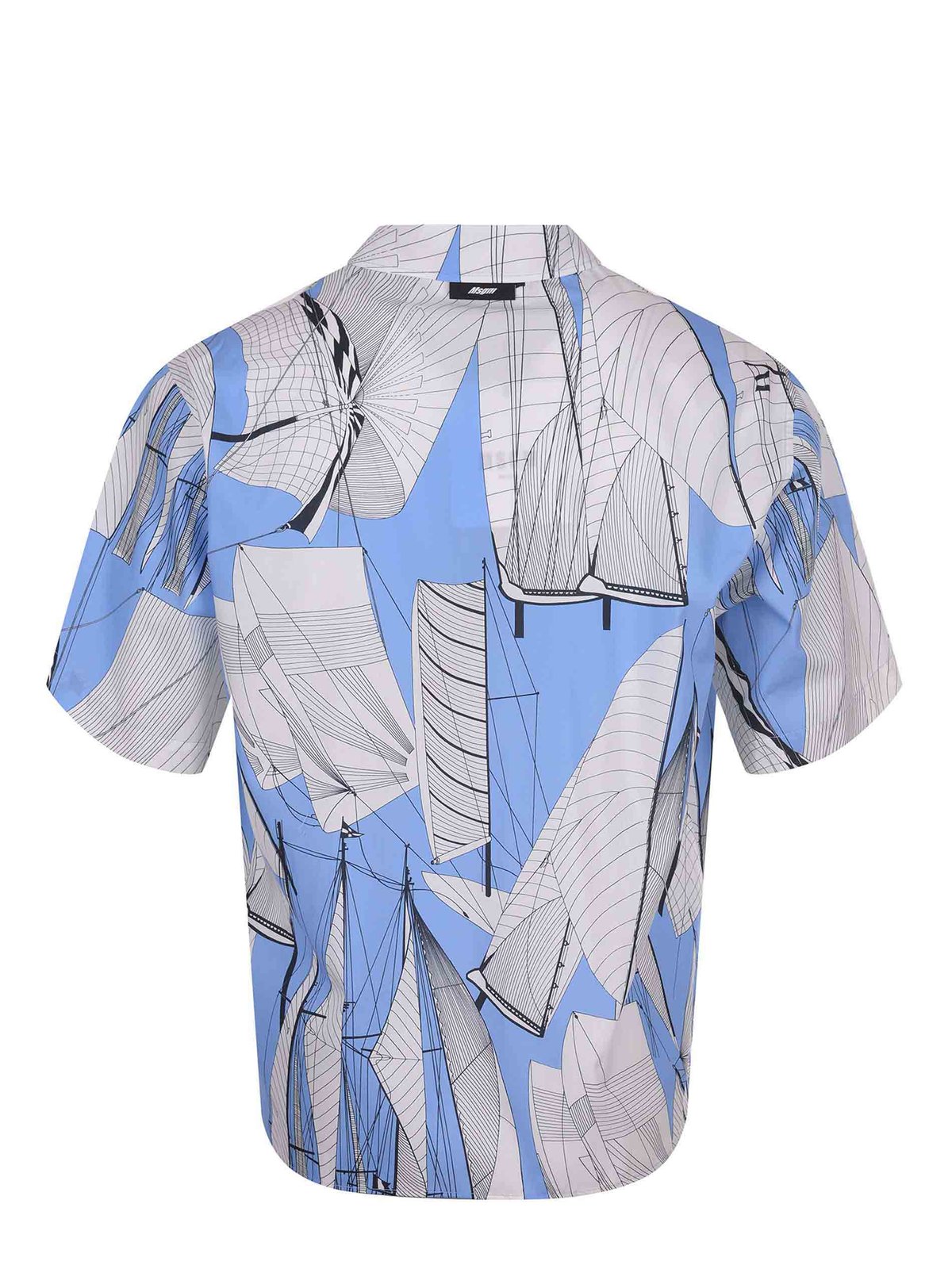 MSGM Graphic Printed Short Sleeved Shirt