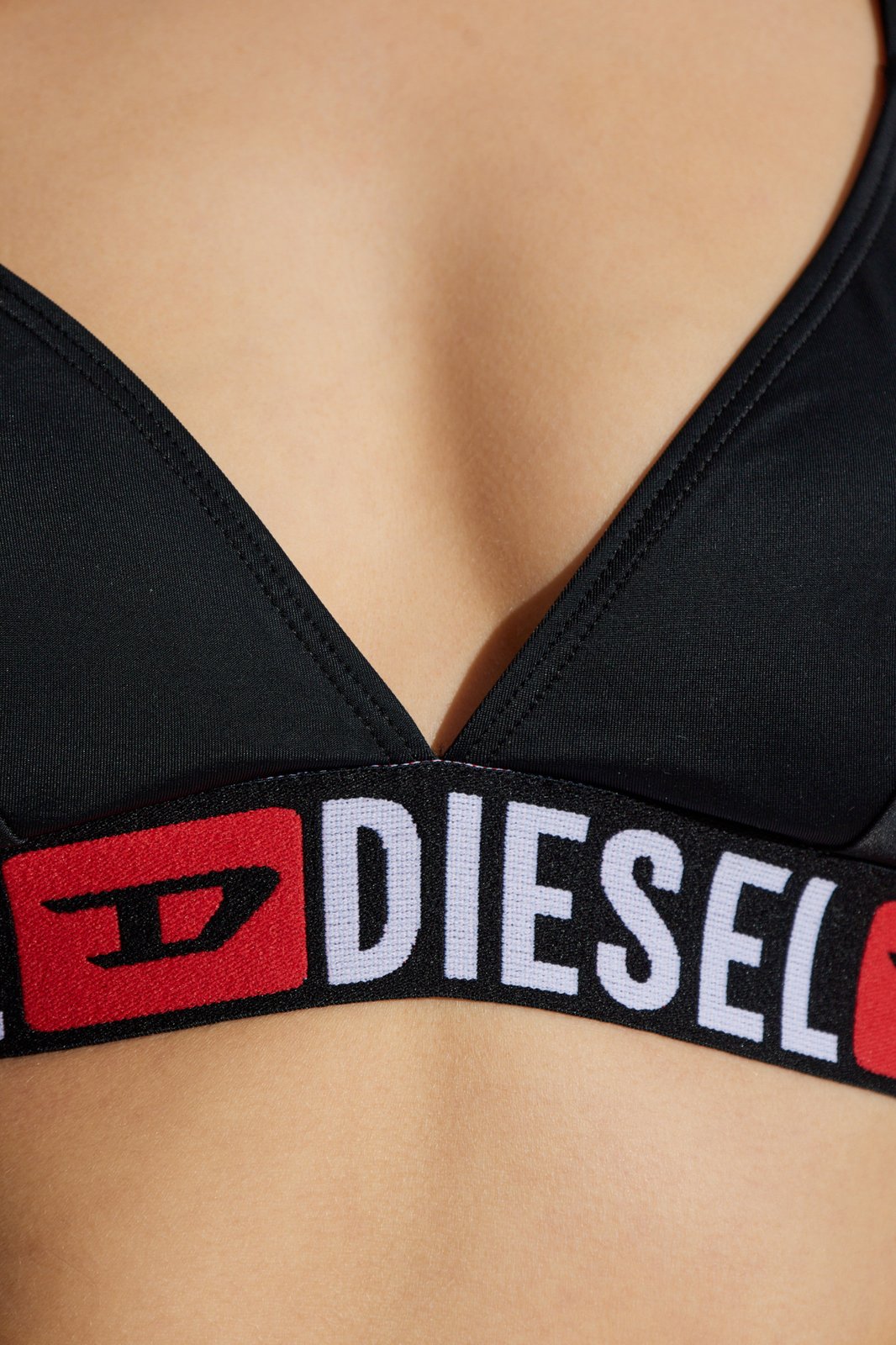 Diesel Logo Printed Swimsuit Top