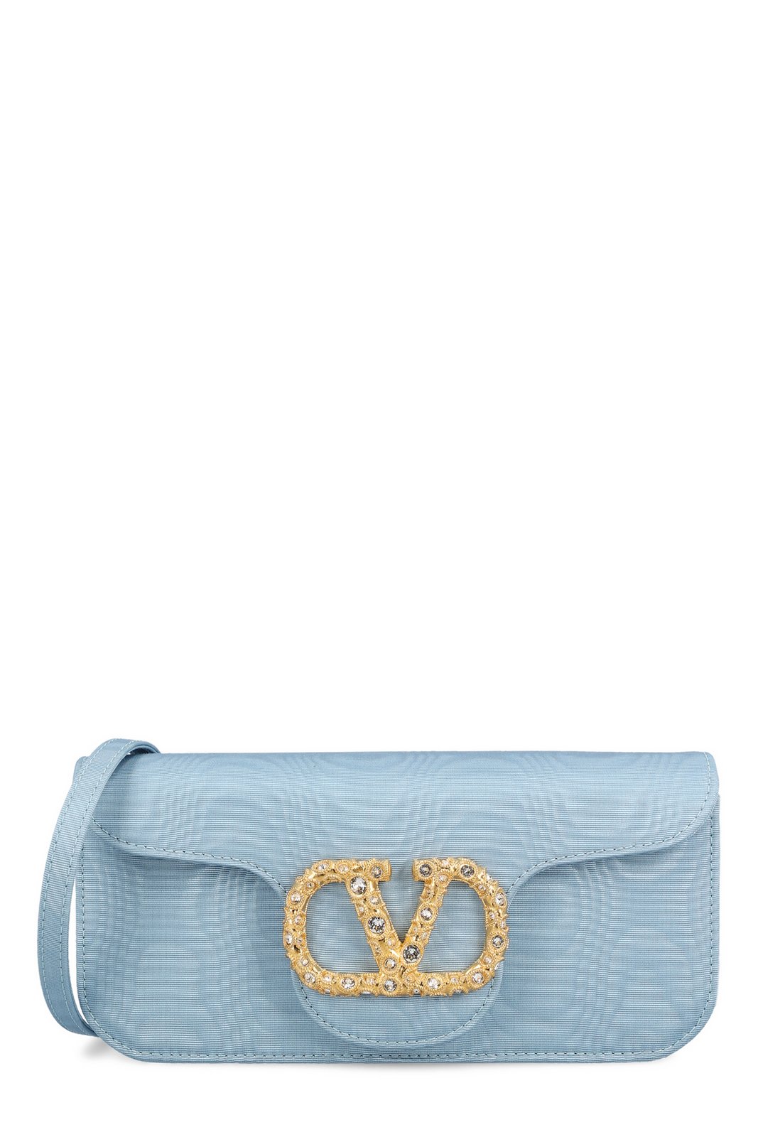 Valentino Locò VLogo Signature Foldover Top Clutch Bag – On Sale