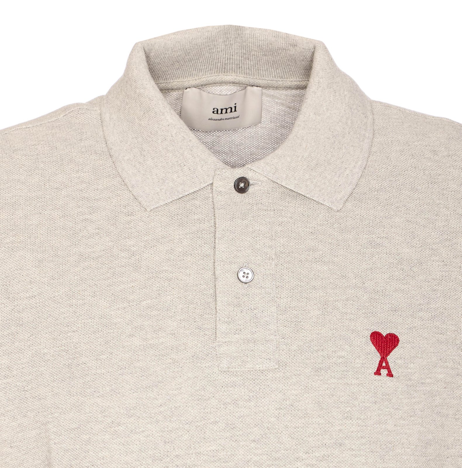 AMI Paris Ami de Coeur Logo Embroidered Polo Shirt – On Sale AMI Paris Ami de Coeur Logo Embroidered Polo Shirt – On Sale