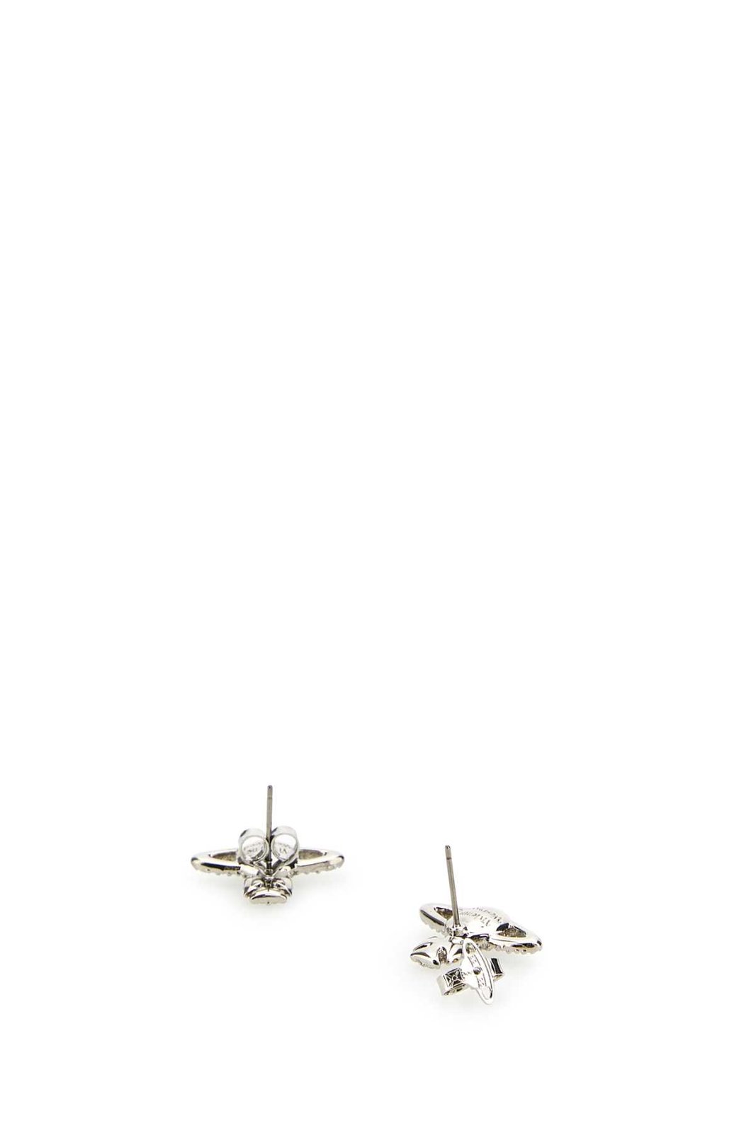 Vivienne Westwood Embellished Logo Engraved Earrings
