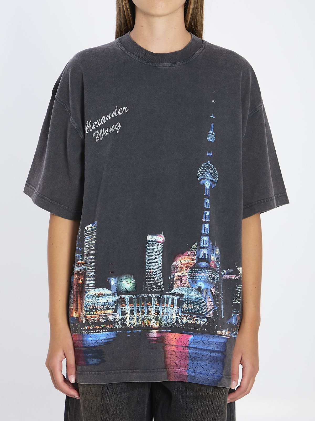 Alexander Wang Logo Printed Crewneck T-Shirt