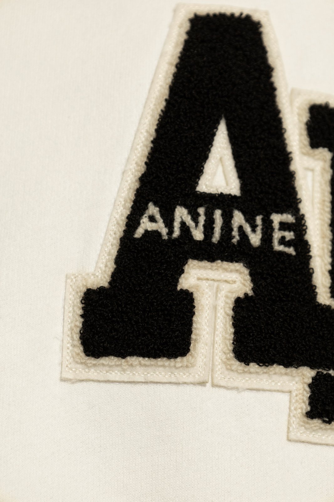 Anine Bing Miles Logo-Patch Jersey Sweatshirt