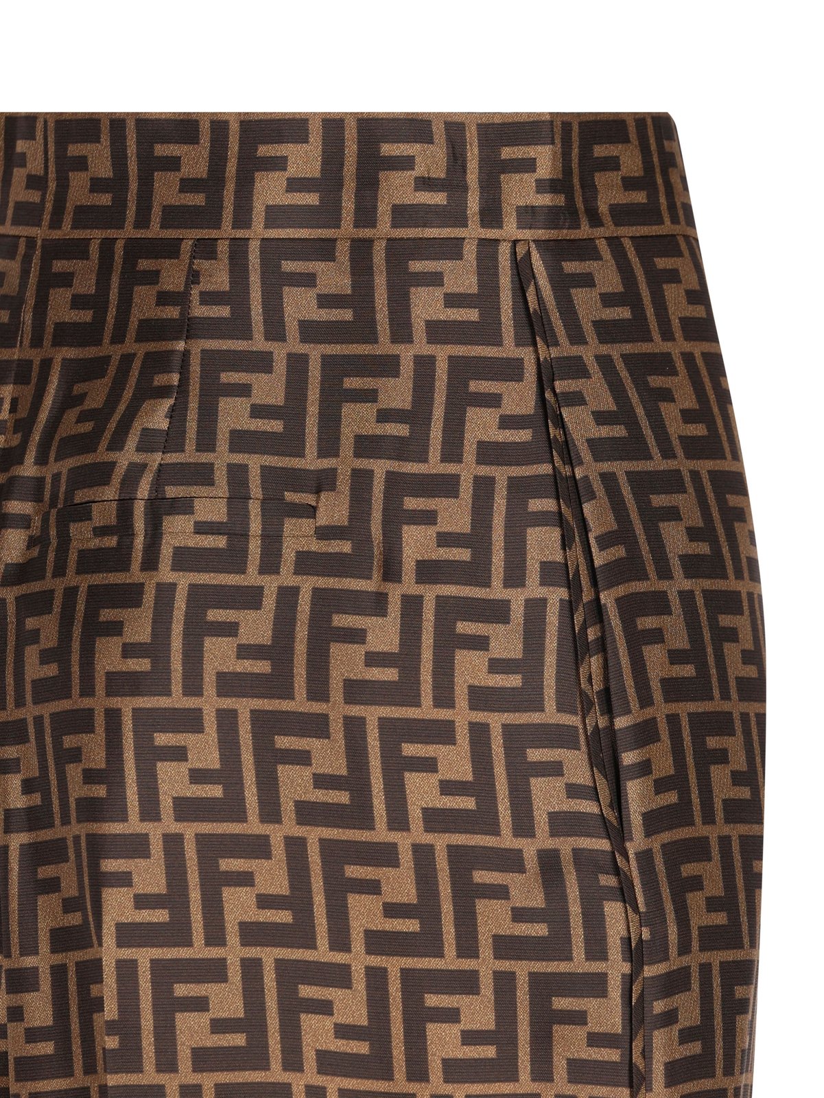 Fendi Allover FF Printed Straight-Leg Pants